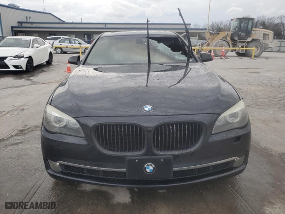 2009 BMW 7 Series 750i with VIN WBAKA83589CY33694, listed as a Copart auction lot 47671345 with 0 mi miles and Salvage Title. Bid and sale history available at carsss.com. Image 5.