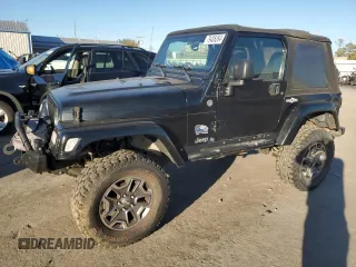 2006 Jeep Wrangler X with VIN 1J4FA39S36P751973, listed as a Copart auction lot 79406264 with 204,636 mi miles and Salvage Title. Bid and sale history available at carsss.com. Image 1.