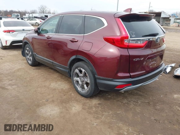 2017 Honda CR-V EX with VIN 7FARW1H54HE015887, listed as a IAAI auction lot 41699852 with 76,804 mi miles. Bid and sale history available at carsss.com. Image 3.