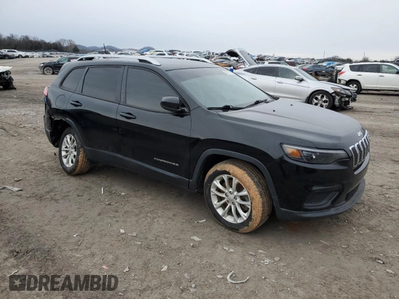 2020 Jeep Cherokee Latitude with VIN 1C4PJLCB7LD581651, listed as a Copart auction lot 42816555 with 100,845 mi miles and Salvage Title. Bid and sale history available at DreamBid. Image 4.