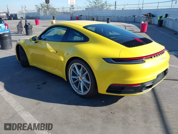 2020 Porsche 911 Carrera with VIN WP0AA2A94LS206182, listed as a IAAI auction lot 41664995 with 11,222 mi miles. Bid and sale history available at carsss.com. Image 3.