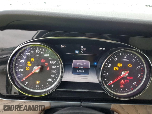 2019 Mercedes-Benz E-Class E 300 with VIN WDDZF4JB5KA591409, listed as a Copart auction lot 47855095 with 68,954 mi miles and Salvage Title. Bid and sale history available at carsss.com. Image 9.