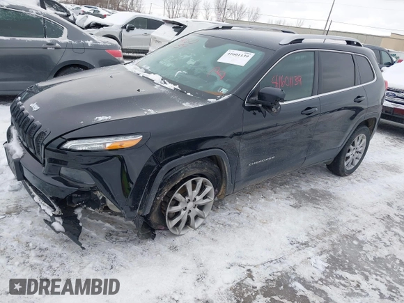 2018 Jeep Cherokee Limited with VIN 1C4PJMDB9JD564528, listed as a IAAI auction lot 41601139 with 110,711 mi miles. Bid and sale history available at carsss.com. Image 17.