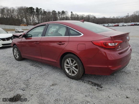 2016 Hyundai Sonata 2.4L SE with VIN 5NPE24AF7GH320021, listed as a Copart auction lot 43396225 with 0 mi miles and Salvage Title. Bid and sale history available at carsss.com. Image 2.