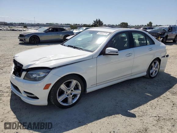 2011 Mercedes-Benz C 300 Sport with VIN WDDGF5EB4BA512612, listed as a Copart auction lot 61852515 with Not provided miles and Salvage title. Bid and sale history available at DreamBid. Image 1.