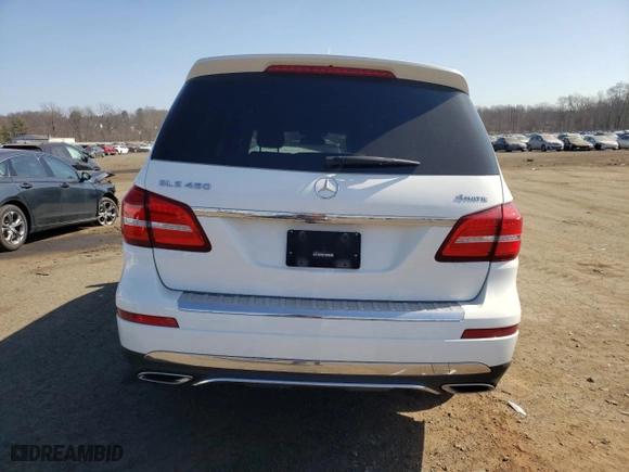 2018 Mercedes-Benz GLS with VIN 4JGDF6EE0JB073183, listed as a Copart auction lot 48971365 with 96,250 mi miles and Salvage Title. Bid and sale history available at carsss.com. Image 6.