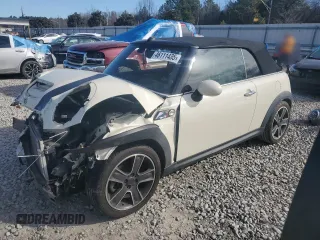 2011 MINI Convertible S with VIN WMWZP3C51BTX84327, listed as a Copart auction lot 46111435 with Not Provided miles and Salvage Title. Bid and sale history available at DreamBid. Image 1.