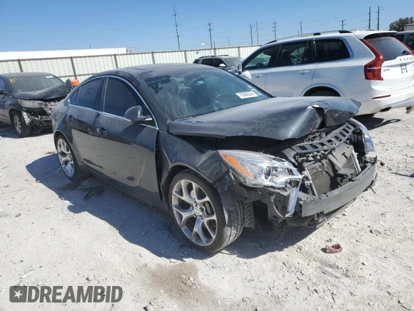 2016 Buick Regal GS with VIN 2G4GU5GX6G9181992, listed as a Copart auction lot 76383524 with 125,801 mi miles and Salvage Title. Bid and sale history available at carsss.com. Image 4.