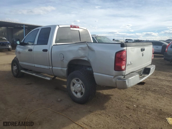2007 Dodge Ram 2500 Laramie with VIN 1D7KS28A07J623513, listed as a Copart auction lot 46639475 with 241,763 mi miles and Salvage Title. Bid and sale history available at carsss.com. Image 2.