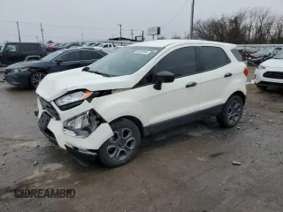 2021 Ford EcoSport S with VIN MAJ3S2FE6MC422838, listed as a Copart auction lot 43875045 with 18,820 mi miles and Salvage Title. Bid and sale history available at DreamBid. Image 1.