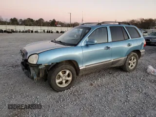 2003 Hyundai Santa Fe GLS with VIN KM8SC13D53U554812, listed as a Copart auction lot 86789014 with 0 mi miles and Salvage Title. Bid and sale history available at carsss.com. Image 1.