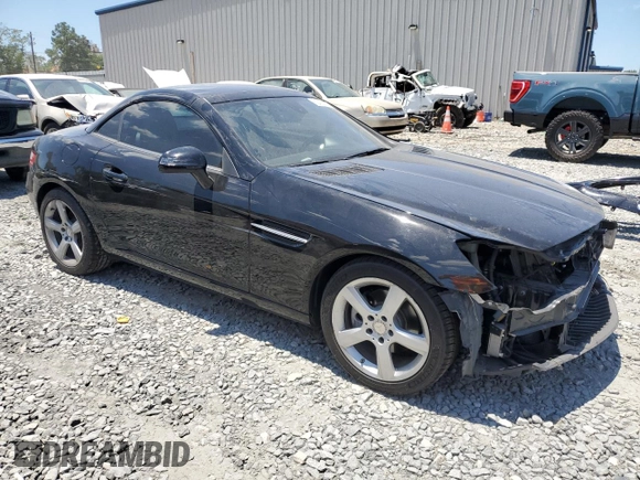 2014 Mercedes-Benz SLK-Class SLK 250 with VIN WDDPK4HA0EF075367, listed as a Copart auction lot 62436164 with 74,947 mi miles and Salvage Title. Bid and sale history available at carsss.com. Image 4.