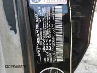 2014 Mercedes-Benz E 550 Sport with VIN WDDHF9BB3EB005375, listed as a Copart auction lot 53358995 with 144,503 mi miles and Salvage Title. Bid and sale history available at DreamBid. Image 12.