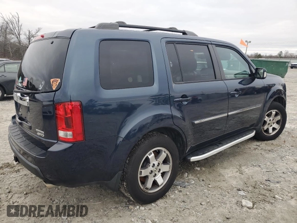 2011 Honda Pilot Touring with VIN 5FNYF4H96BB077391, listed as a Copart auction lot 41520315 with 196,291 mi miles and Salvage Title. Bid and sale history available at DreamBid. Image 3.