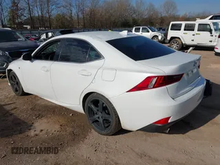 2014 Lexus IS with VIN JTHBE1D20E5011780, listed as a IAAI auction lot 41836907 with 137,913 mi miles. Bid and sale history available at carsss.com. Image 3.