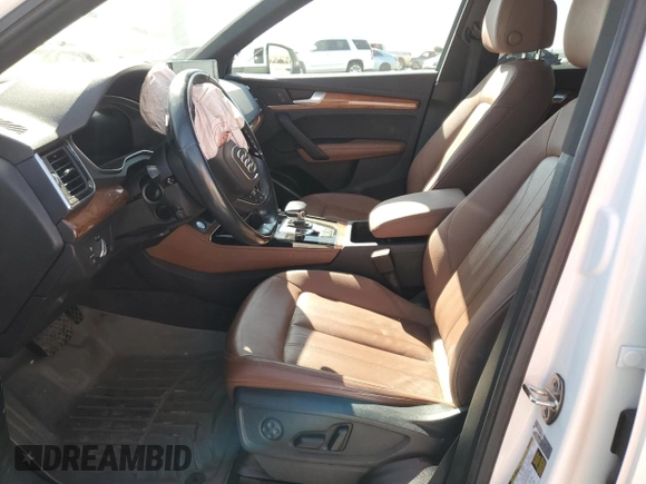 2021 Audi Q5 Premium Plus with VIN WA1BAAFY3M2021843, listed as a Copart auction lot 61691355 with Not provided miles and Salvage title. Bid and sale history available at DreamBid. Image 7.