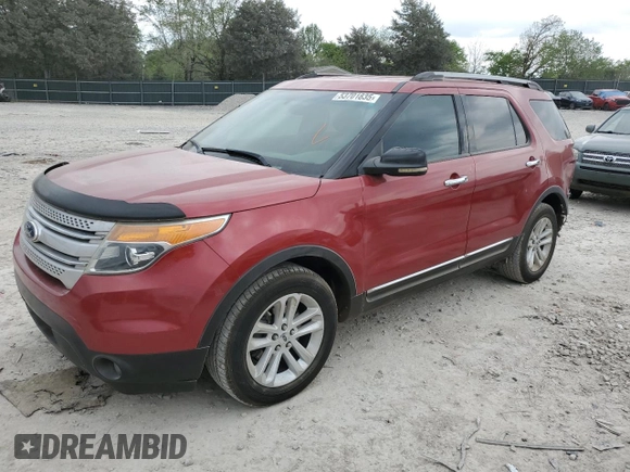 2011 Ford Explorer XLT with VIN 1FMHK7D84BGA08890, listed as a Copart auction lot 53701835 with 112,688 mi miles and Salvage Title. Bid and sale history available at carsss.com. Image 1.