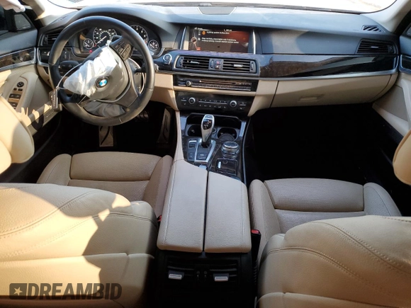 2016 BMW 5 Series 535i with VIN WBA5B1C52GG133919, listed as a Copart auction lot 82861244 with 34,041 mi miles and Salvage Title. Bid and sale history available at DreamBid. Image 8.