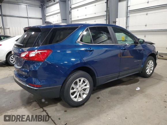 2021 Chevrolet Equinox LT with VIN 2GNAXUEV3M6143606, listed as a Copart auction lot 52160375 with 90,449 mi miles and Salvage Title. Bid and sale history available at DreamBid. Image 3.