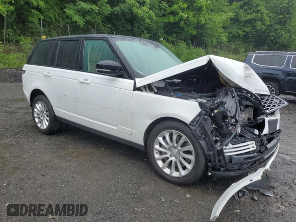 2018 Land Rover Range Rover HSE with VIN SALGS2SV3JA388696, listed as a Copart auction lot 60896105 with 57,951 mi miles and Salvage title. Bid and sale history available at DreamBid. Image 4.