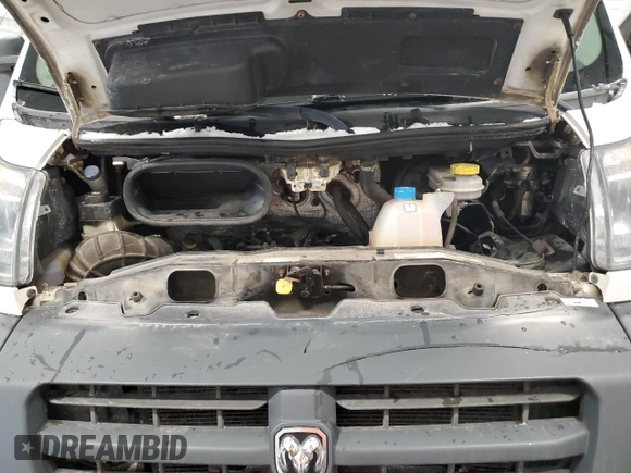 2014 Ram ProMaster Cargo with VIN 3C6TRVCG3EE101595, listed as a Copart auction lot 43605045 with 342,319 mi miles and Salvage Title. Bid and sale history available at carsss.com. Image 12.