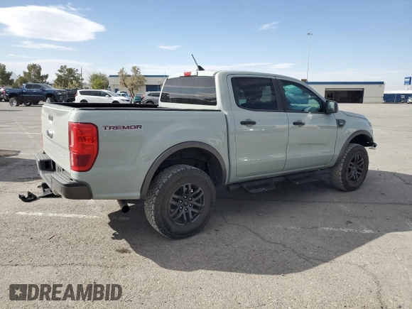 2021 Ford Ranger XL with VIN 1FTER4FH0MLD82079, listed as a Copart auction lot 56927685 with 43,985 mi miles and Salvage title. Bid and sale history available at DreamBid. Image 3.