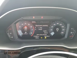 2021 Audi Q3 Premium with VIN WA1AUCF39M1133071, listed as a Copart auction lot 53138115 with 21,639 mi miles and Salvage Title. Bid and sale history available at carsss.com. Image 9.