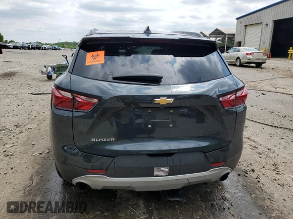 2020 Chevrolet Blazer LT z VIN 3GNKBBRA6LS589568, wystawiony jako Copart lot #54864375 z przebiegiem Nie podano mil oraz Szkoda całkowita • Salvage title. Historia ofert i sprzedaży dostępna na DreamBid. Obrazek 6.