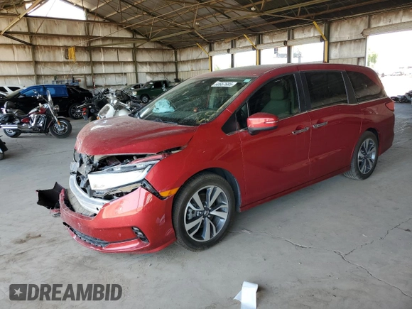 2022 Honda Odyssey Touring с VIN 5FNRL6H89NB053400, выставлен на аукционе Copart как лот 60657685 с пробегом 40 371 миль миль и Списание • Salvage title. История ставок и продаж доступна на DreamBid. Изображение 1.