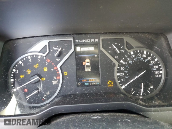 2022 Toyota Tundra SR5 with VIN 5TFLA5DA9NX039002, listed as a Copart auction lot 45874735 with 34,441 mi miles and Salvage title. Bid and sale history available at DreamBid. Image 9.