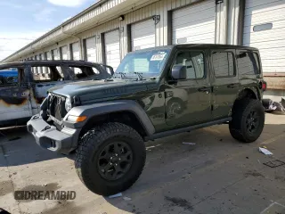 2020 Jeep Wrangler Unlimited Willys with VIN 1C4HJXDG0LW282139, listed as a Copart auction lot 86197954 with 68,036 mi miles and Salvage title. Bid and sale history available at DreamBid. Image 1.