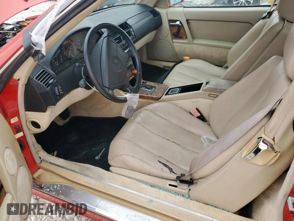 1992 Mercedes-Benz 500 z VIN WDBFA66E2NF039687, wystawiony jako Copart lot #59231955 z przebiegiem 65 224 mil mil oraz Czysty tytuł • Clean title. Historia ofert i sprzedaży dostępna na DreamBid. Obrazek 7.