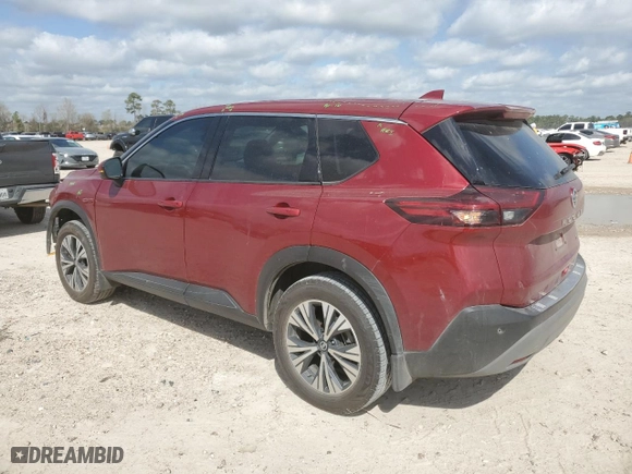 2021 Nissan Rogue SV with VIN JN8AT3BA0MW018007, listed as a Copart auction lot 48773625 with 75,102 mi miles and Salvage Title. Bid and sale history available at carsss.com. Image 2.