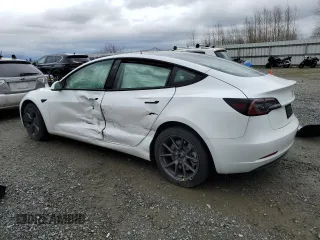 2022 Tesla Model 3 with VIN 5YJ3E1EA9NF360138, listed as a Copart auction lot 50041705 with 16,254 mi miles and Salvage Title. Bid and sale history available at carsss.com. Image 2.