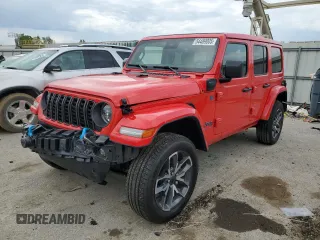 2024 Jeep Wrangler Sport S with VIN 1C4RJXN67RW218392, listed as a Copart auction lot 54489005 with 839 mi miles and Salvage title. Bid and sale history available at DreamBid. Image 1.