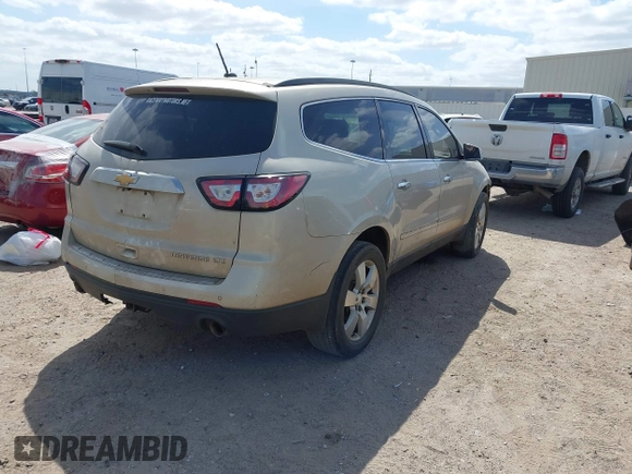 2014 Chevrolet Traverse LTZ z VIN 1GNKRJKDXEJ248849, wystawiony jako IAAI lot #41805119 z przebiegiem 171 489 mil mil oraz . Historia ofert i sprzedaży dostępna na DreamBid. Obrazek 4.