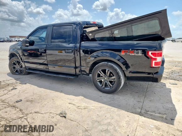 2018 Ford F-150 XL with VIN 1FTEW1E57JFC39493, listed as a Copart auction lot 61781395 with 129,871 mi miles and Salvage title. Bid and sale history available at DreamBid. Image 2.