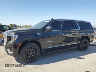 2022 GMC Yukon XL SLT with VIN 1GKS2GKD9NR341058, listed as a Copart auction lot 75736374 with 0 mi miles and Salvage Title. Bid and sale history available at carsss.com. Image 1.
