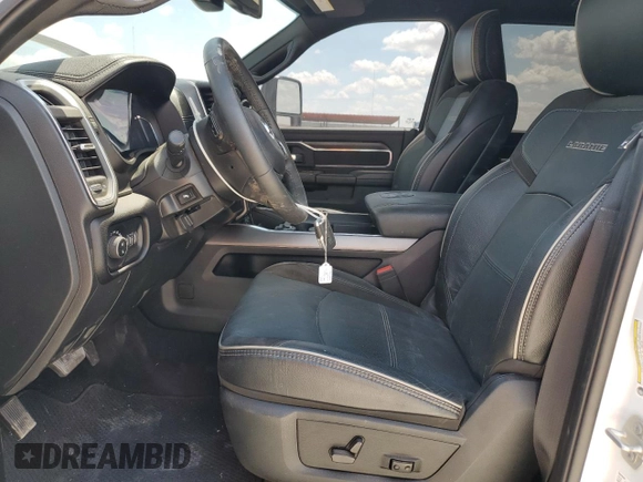 2024 Ram 3500 Laramie with VIN 3C63RRML0RG229435, listed as a Copart auction lot 80484814 with 23,721 mi miles and Salvage Title. Bid and sale history available at carsss.com. Image 7.