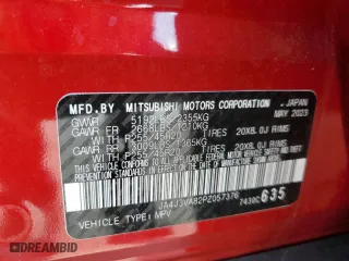 2023 Mitsubishi Outlander SEL with VIN JA4J3VA82PZ057376, listed as a Copart auction lot 87131254 with 91,665 mi miles and Salvage Title. Bid and sale history available at carsss.com. Image 15.