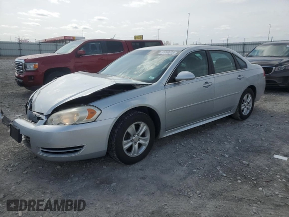 2012 Chevrolet Impala LS Retail with VIN 2G1WA5E37C1141737, listed as a Copart auction lot 51090875 with 105,277 mi miles and Salvage Title. Bid and sale history available at DreamBid. Image 1.