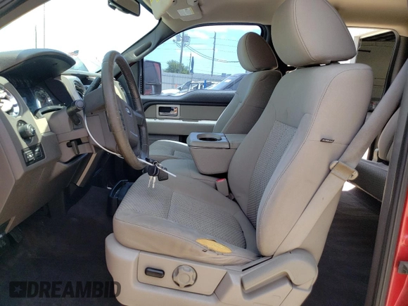 2010 Ford F-150 XL with VIN 1FTFW1EV6AFB25487, listed as a Copart auction lot 55269255 with 206,382 mi miles and Salvage Title. Bid and sale history available at DreamBid. Image 7.