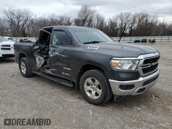 2023 Ram 1500 Big Horn with VIN 1C6RRFBG9PN558279, listed as a Copart auction lot 46972745 with 95,001 mi miles and Salvage Title. Bid and sale history available at carsss.com. Image 4.