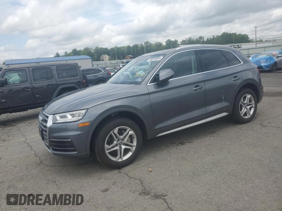 2018 Audi Q5 Premium Plus with VIN WA1BNAFYXJ2215267, listed as a Copart auction lot 60254005 with Not provided miles and Salvage title. Bid and sale history available at DreamBid. Image 1.