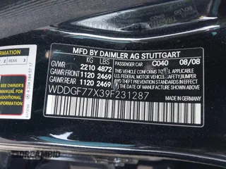 2009 Mercedes-Benz C 63 AMG with VIN WDDGF77X39F231287, listed as a IAAI auction lot 41556195 with 173,471 mi miles and . Bid and sale history available at DreamBid. Image 9.