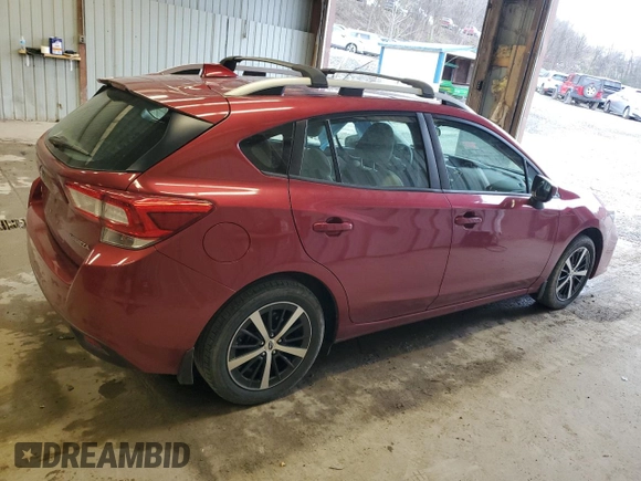 2019 Subaru Impreza Premium z VIN 4S3GTAC67K3722837, wystawiony jako Copart lot #53378535 z przebiegiem 39 643 mil mil oraz Szkoda całkowita • Salvage title. Historia ofert i sprzedaży dostępna na DreamBid. Obrazek 3.