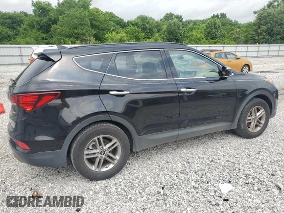 2017 Hyundai Santa Fe 2.4L with VIN 5NMZU3LB7HH052263, listed as a Copart auction lot 57065895 with 117,488 mi miles and Salvage title. Bid and sale history available at DreamBid. Image 3.