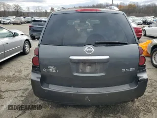 2009 Nissan Quest S with VIN 5N1BV28U29N108192, listed as a Copart auction lot 81455434 with 250,534 mi miles and Salvage Title. Bid and sale history available at carsss.com. Image 6.