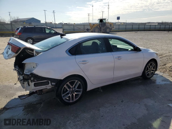 2021 Kia Forte EX with VIN 3KPF54AD0ME374996, listed as a Copart auction lot 49635155 with 102,447 mi miles and Salvage Title. Bid and sale history available at DreamBid. Image 3.