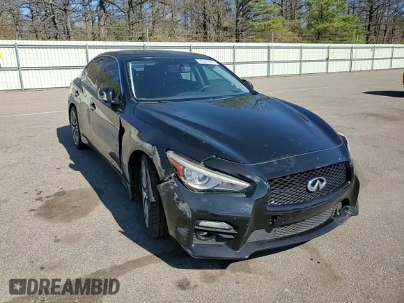 2014 Infiniti Q50 Sport with VIN JN1BV7AR3EM695576, listed as a Copart auction lot 56247165 with 151,825 mi miles and Salvage title. Bid and sale history available at DreamBid. Image 13.